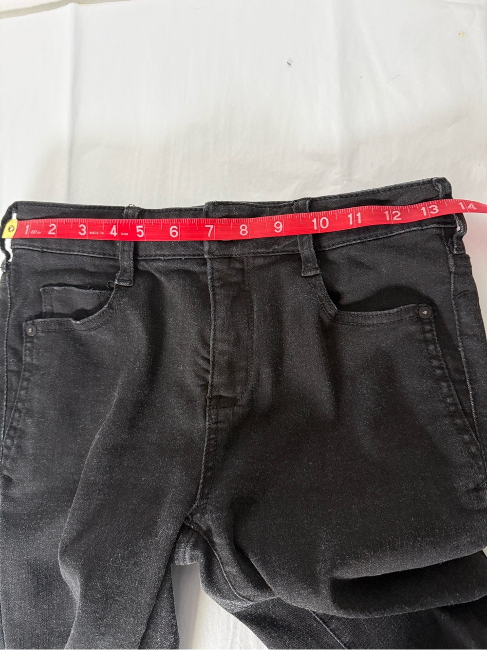 Anthropologie Pilcro High Rise Stretch Ankle Skinny Jeans Black 26 - Picture 5 of 14